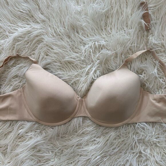 Skims Fits Everybody T-shirt Demi Bra Sand Size 34DDD - Picture 3 of 7